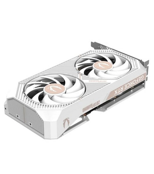 Видеокарта Zotac GAMING GeForce RTX 5050 TWIN EDGE OC WHITE ED, NVIDIA RTX 5050, 8 ГБ GDDR6, 128 бит, PCI-e 5.0, 1xHDMI, 3xDP, 2602 МГц