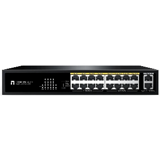 Коммутатор Netis ST118GHPDI-2G-130 16x100Мбит/с 2x1Гбит/с 16PoE 130W неуправляемый