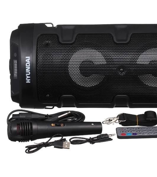 Минисистема Hyundai H-MC160 черный 50Вт/FM/USB/BT/SD/MMC