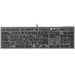 Клавиатура A4Tech Fstyler FX60H проводная, USB Type-A, серый, фото10