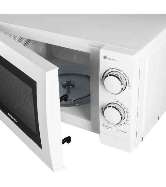 Микроволновая печь Starwind SMW3820 белый, 20 л, 700 Вт, переключатели - поворотный механизм