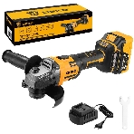 Угловая шлифовальная машина бесщеточная DEKO DKAG-125, 20В, 1*4.0А·ч, фото 1