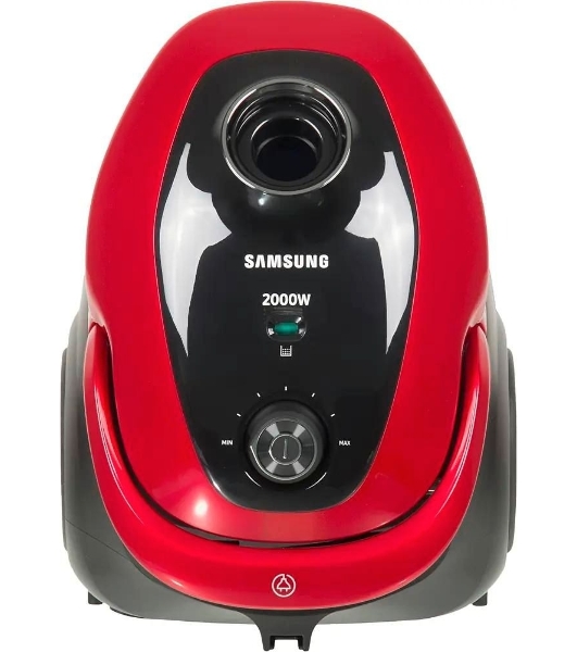 Пылесос Samsung VC20M257AWR красный, 460/2000 Вт, уборка сухая, пылесборник мешок 2.5 л