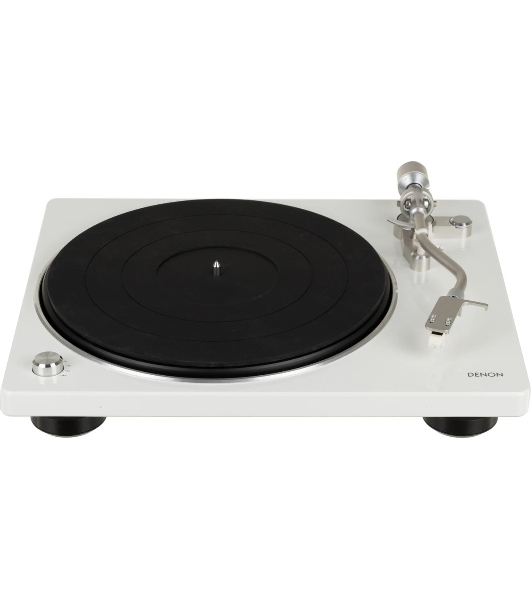 Проигрыватель винила Denon DP-400F, частично автоматический, белый