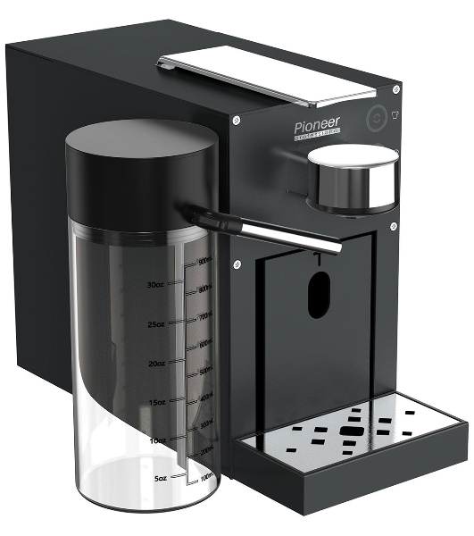 Кофемашина капсульная Pioneer CMA022 черный, исп. кофе - капсулы Nespresso, 1 л, 1400 Вт, 20 бар