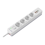 Удлинитель с сетевым фильтром Defender DFS 141, белый, 4розетки, USB+TypeC, 1.5 м., фото9