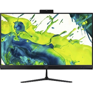 Моноблок Acer Aspire C27B-GARL 27' Full HD Core Ultra 7 255U (1.7) 16Gb SSD1Tb Graphics Eshell GbitEth WiFi BT клавиатура мышь Cam черный 1920x1080