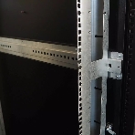 Шкаф серверный напольный 42U (800 1200) дверь перфорированная, задние двойные перфорированные, фото4