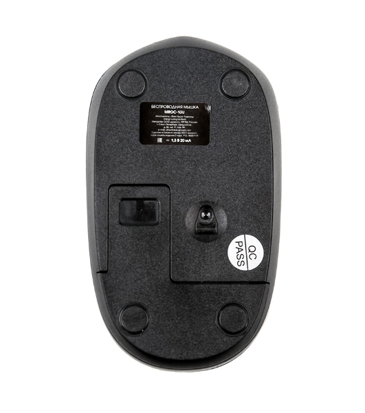 Мышь беспроводная Dialog Comfort MROC-13U черный, 1200 dpi, радиоканал, USB, кнопки - 3