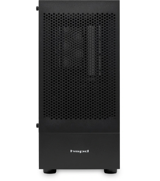 Компьютерный корпус без блока питания Case HSPD M540, Mesh Mid Tower, черный, TG, 0.45 SPCC, no fans, ATX, mATX, mITX, 160/300/150мм, 2x2.5', 2x3.5', 7xPCI, 1xUSB-A 3.0, 2xUSB-A 2.0, 365x216x405мм