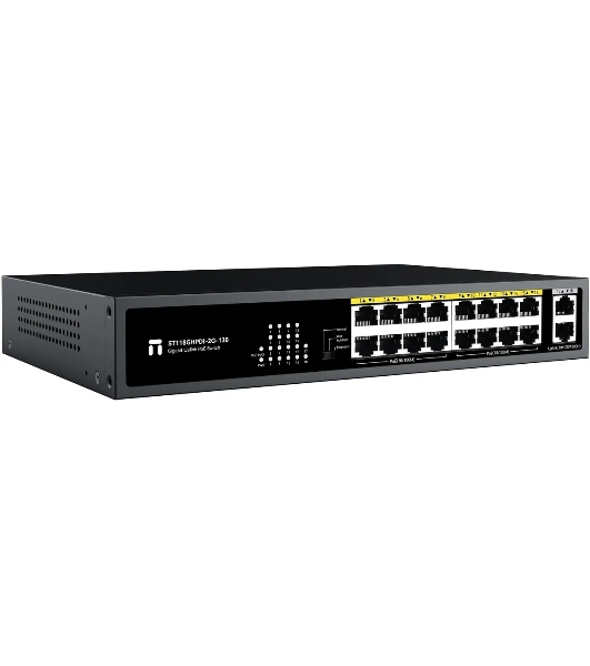 Коммутатор Netis ST118GHPDI-2G-130 16x100Мбит/с 2x1Гбит/с 16PoE 130W неуправляемый