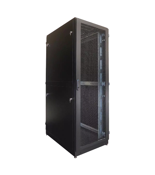 Шкаф серверный напольный 42U (800 1200) двойные перфорированные двери 2 шт.