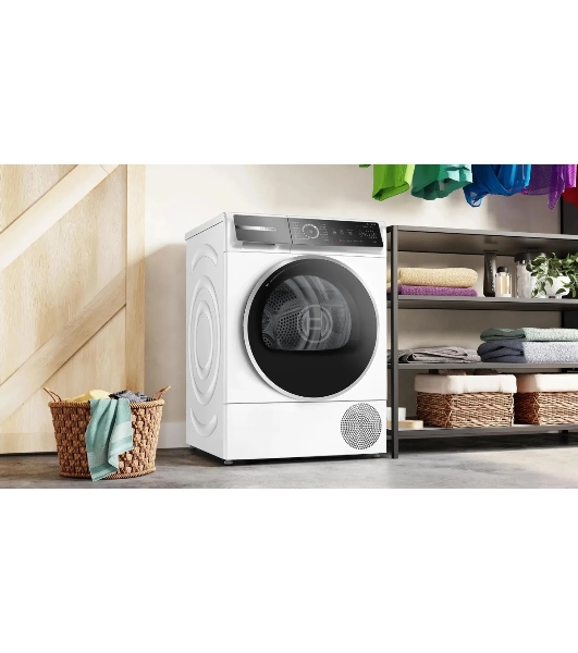Сушильная машина Bosch WQB245B0ME белый, 9 кг, сушка - конденсационная, программ - 14, 59.8 x 84.2 x 65.1 см