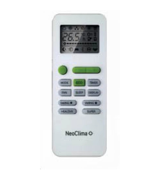 Кондиционер сплит-система настенного типа Neoclima Pro-Health NS/NU-HAP12T32 12000 BTU, 35 м², 27/38 дБ, охлаждение, обогрев, осушение, белый