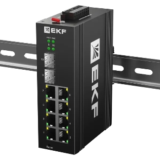 Коммутатор EKF TSX-ML2-2GX/SFP-8GTP, 8×1 Гбит/с PoE + 2×1 Гбит/с SFP, управляемый