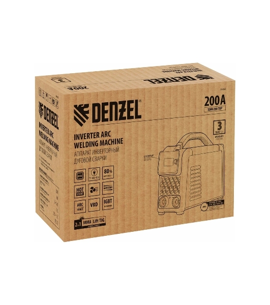 Аппарат инвертор. дуговой сварки Denzel SDM-200 Top, 200 А, ПВ 80%