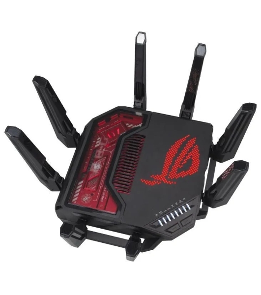 Маршрутизатор ASUS GT-BE19000, черный/красный, 90IG0850-MO9A0V