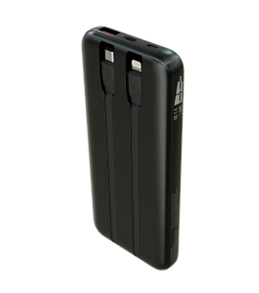 Портативный аккумулятор More choice (4620202550590) PB55-10 с кабелем 1USB 3.0A 22.5W PD - 10000mAh черный