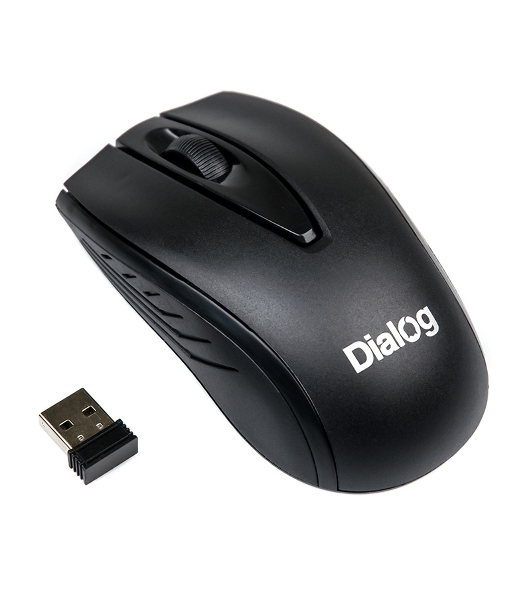 Мышь беспроводная Dialog Comfort MROC-17U черный, 1200 dpi, радиоканал, USB, кнопки - 3