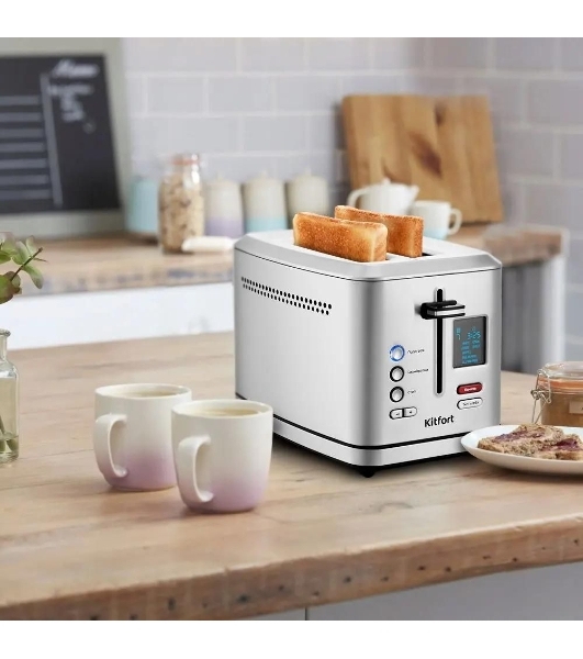 Тостер Kitfort KT-2049 950Вт серебристый
