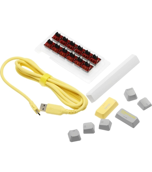 Клавиатура проводная A4Tech Bloody S87 Energy (S87 USB ENERGY WHITE) USB белый/желтый