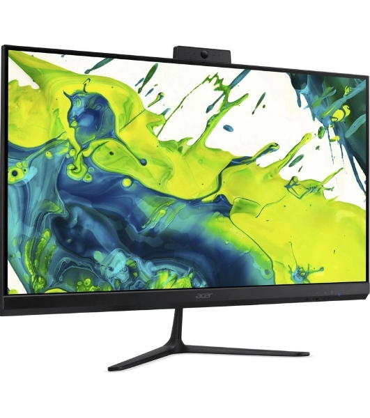 Моноблок Acer Aspire C27B-GARL 27' Full HD Core Ultra 7 255U (1.7) 16Gb SSD1Tb Graphics Eshell GbitEth WiFi BT клавиатура мышь Cam черный 1920x1080
