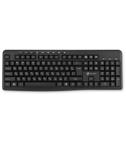Клавиатура Oklick K225W беспроводная, радиоканал, чёрный