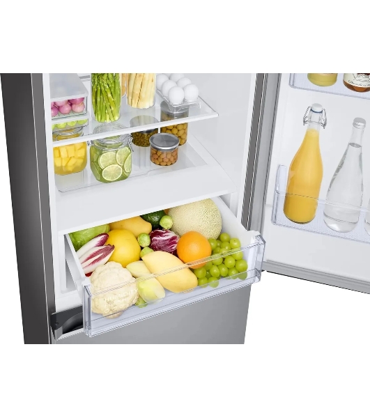 Холодильник Samsung RB34C600ESA/EF серебристый двухкамерный 230/114л морозилка снизу, No Frost