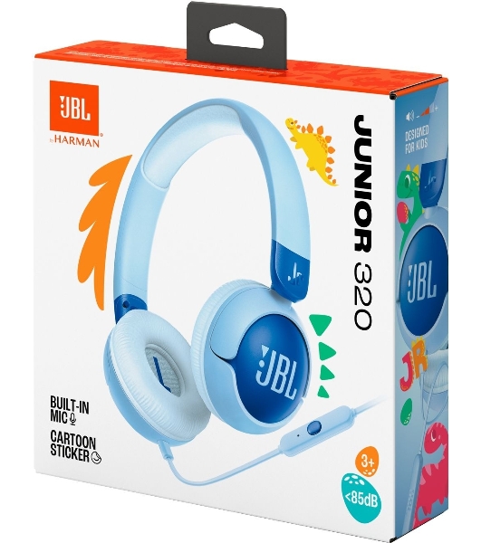 Наушники проводные детские JBL JR320 синий