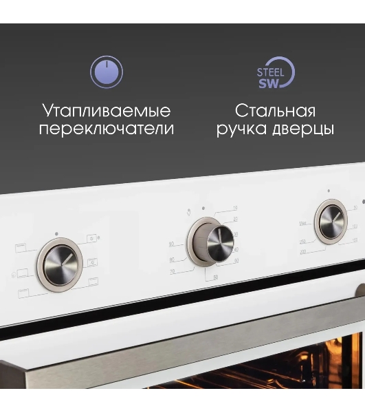 Духовой шкаф электрический Zigmund & Shtain E 151 W белый