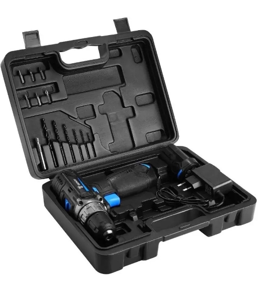 Дрель-шуруповерт Deko DKCD12V PRO, 12 В, 2 Ач, 32 Нм, щеточный