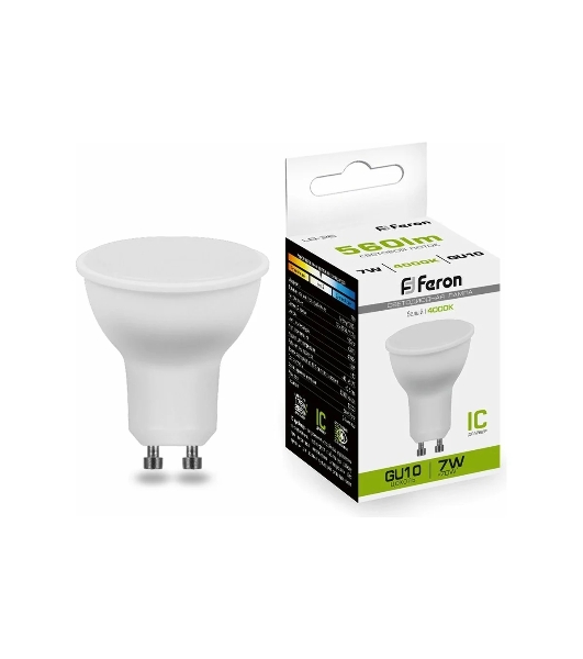 Лампа светодиодная Feron LB-26 80LED 7W 230V GU10 4000K