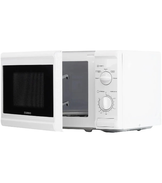 Микроволновая печь Starwind SWM5920 белый, 20 л, 700 Вт, переключатели - поворотный механизм