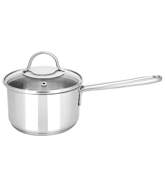 Ковш APPETITE SH05253 pretty 1,5 лиз нерж. стали. Объем 1,5л, размеры: 16х7,5 см, стекл. крышка, прутковая ручка,подар.коробка