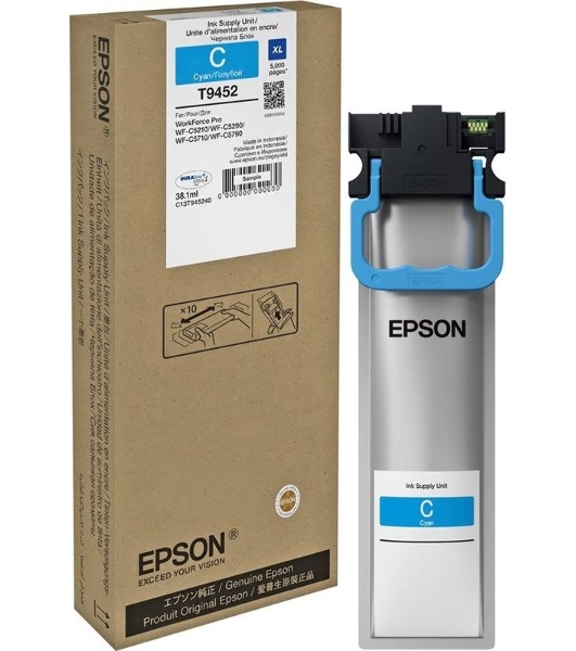Картридж струйный Epson C13T945240 голубой (5000 стр. 38.1 мл) для WorkForce WF-C5290DW WF-C5290, WF-C5790DWF WF-C5790