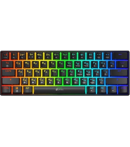 Клавиатура Oklick K713X проводная, USB Type-A, чёрный