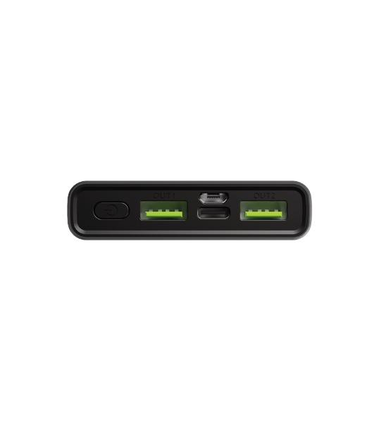 Портативный аккумулятор OLMIO QR-10, 10000mAh, 22.5W, QuickCharge3.0/PowerDelivery, LCD, серый