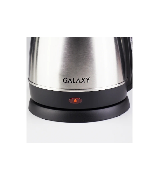 Электрочайник Galaxy GL 0304 серый, 1.8 л, 2000 Вт, скрытый нагревательный элемент