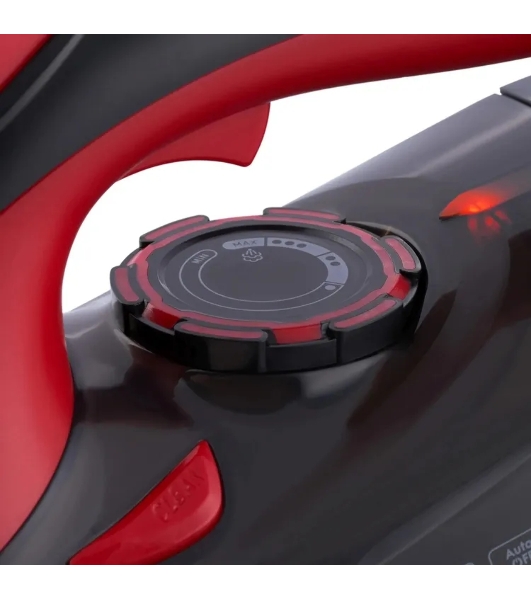 Утюг Domfy DSC-EI502 черный/красный, 2400 Вт, 160 г/мин, 400 мл