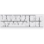 Комплект клавиатура+мышь Acer OCC401 беспроводной, USB, 1600 DPI, белый, фото6