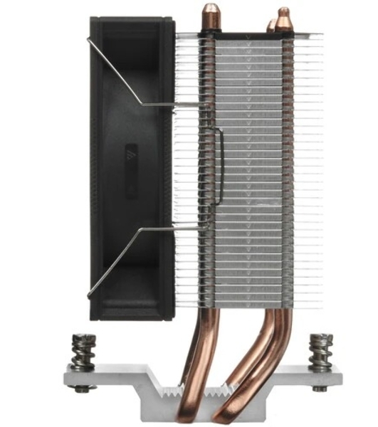 Кулер для процессора PCCooler R200 S115X/1200/1700/AM4/AM5 (TDP 110W, 90мм Non LED Fan, 2 тепловые трубки 6мм, 2200RPM, 28,3dBa)
