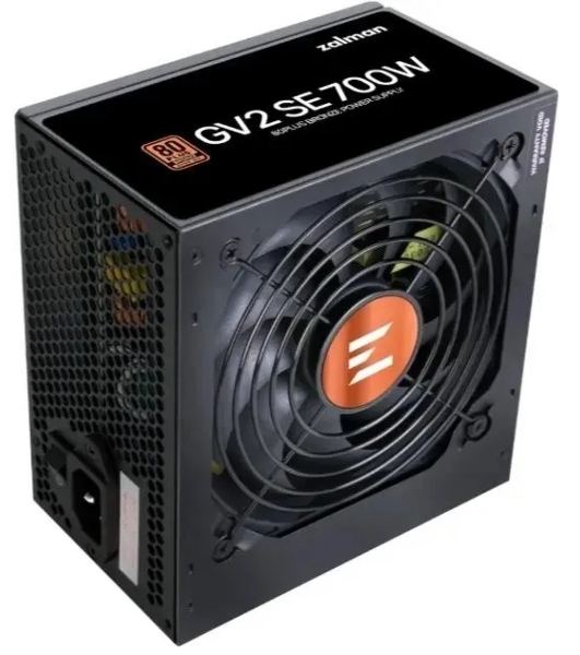 Блок питания Zalman ZM700-GV2SE 700 Вт, 80 PLUS BRONZE, 120 мм, немодульный, черный