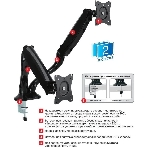 Кронштейн для мониторов Arm Media LCD-T22 черный 15'-32' макс.14кг настольный поворот и наклон верт.перемещ., фото2