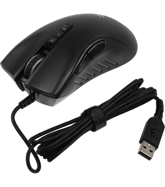 Мышь проводная A4Tech Bloody ES5 черный, 3200 dpi, USB Type-A, кнопки - 8