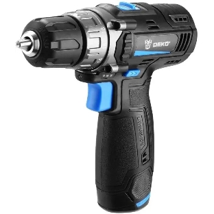 Дрель-шуруповерт Deko DKCD12V PRO, 12 В, 2 Ач, 32 Нм, щеточный