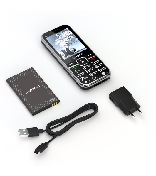 Мобильный телефон Maxvi P18i черный