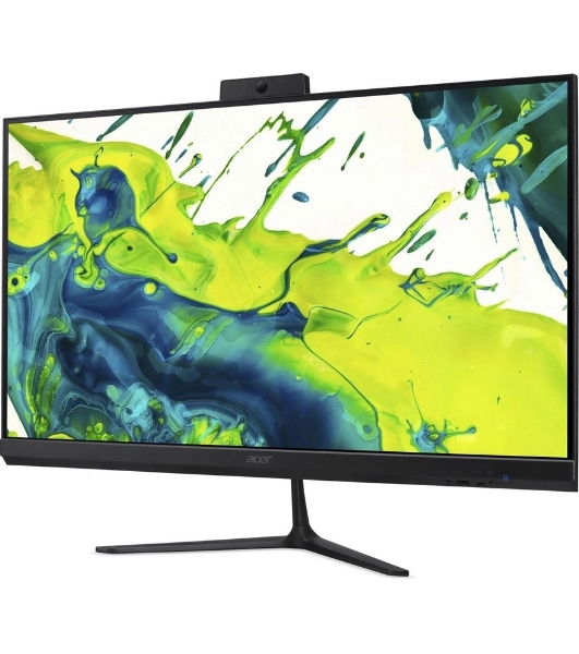 Моноблок Acer Aspire C27B-GARL 27' Full HD Core Ultra 7 255U (1.7) 16Gb SSD1Tb Graphics Eshell GbitEth WiFi BT клавиатура мышь Cam черный 1920x1080