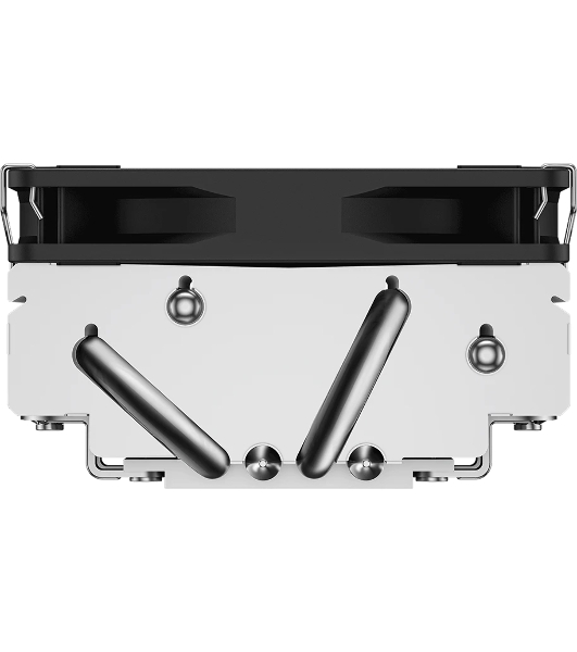 Кулер для процессора PCCooler RC400-53 (125W, 4-pin PWM, 53.5мм, Al/Cu, 4x6мм, 1x92мм, 43CFM, 31.2dBA, 2700RPM, S: 1851/1700/1200/20XX/115X, AM5/AM4, silver, black)
