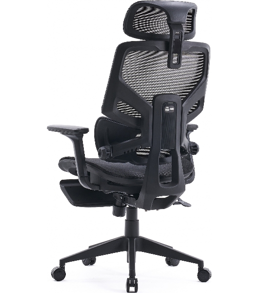 Кресло Cactus CS-CHR-MC01-GYBK серый, сетка, подголовник