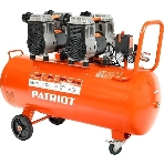 Компрессор поршневой безмасляный Patriot WO 80-360, 360 л/мин, 8 бар, 2200 Вт, 80 л, быстросъем и 'елочка' с вентилем, фото 1
